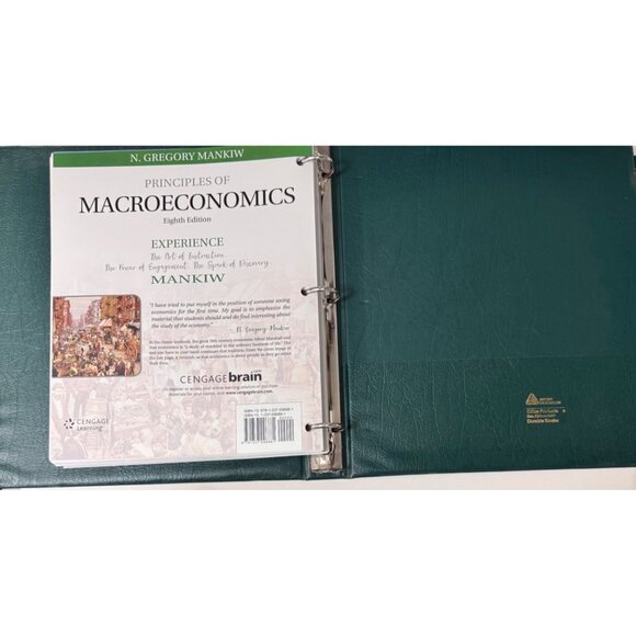 Principles Of Macroeconomics Eighth Edition 2018 Ring Binder N. Gregory Mankiw - Picture 10 of 16
